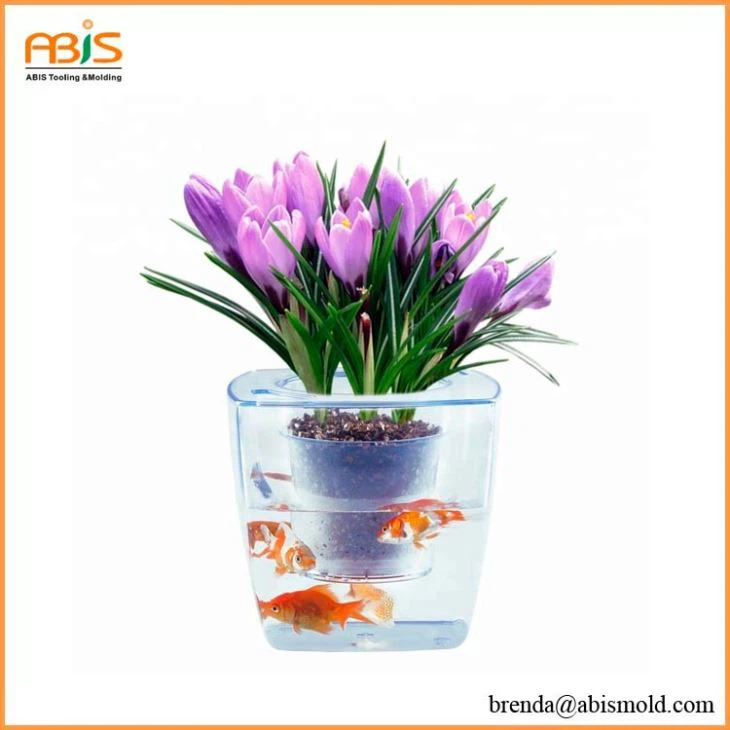 fish tank flower pot