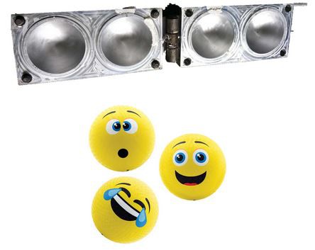 Molde de soplado de bolas de juguete de plástico de estrés lindo de aluminio